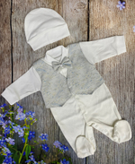 Комплект для мальчика (комбинезон, шапка) Артикул: 0403И (Размер: 62)