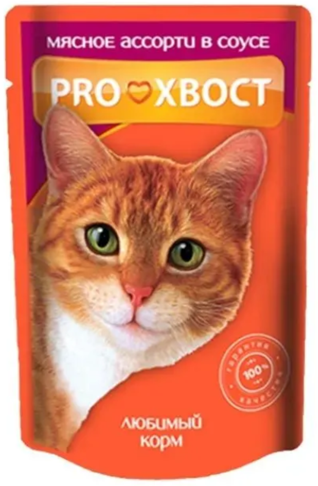 Прохвост для кошек мясное Ассорти 85гр.*28шт.