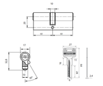 Цилиндровый механизм Apecs SM-120-NI