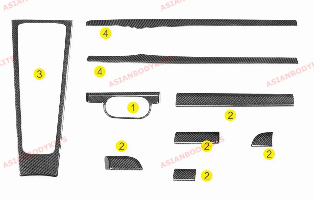 Карбоновый интерьерный набор для Porsche 718 982 Boxster/Cayman 2016+ Порше