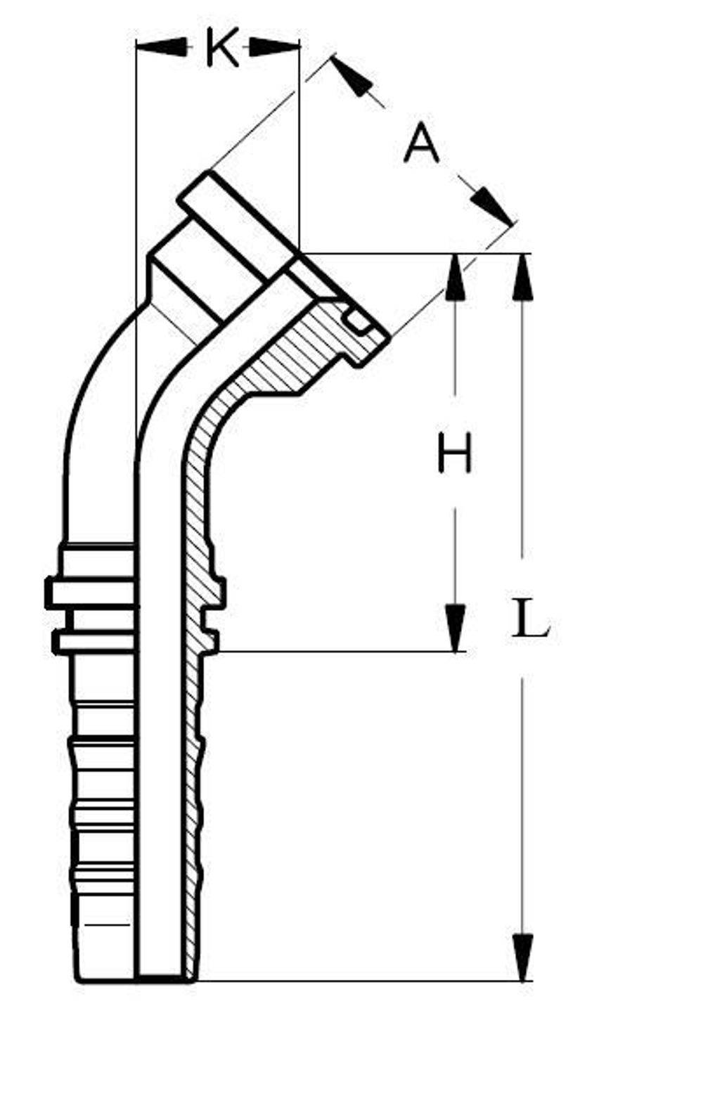 Фитинг DN 32 SFS CAT 1.1/2 63.5 (45) CS