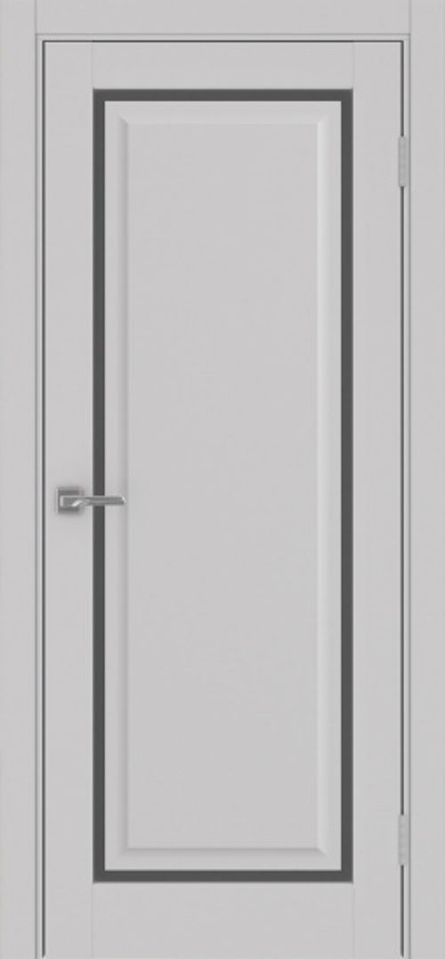Межкомнатная дверь Optima Porte ТОСКАНА 601С.21 "Пепельный" Стекло графит