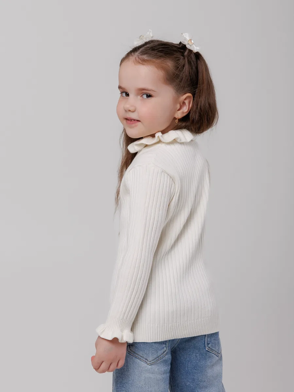 Джемпер для девочки с воланами