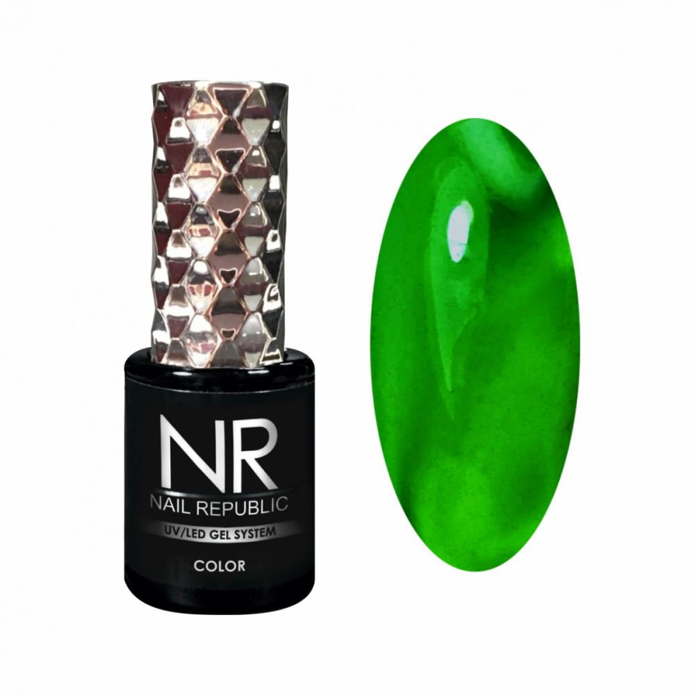 Nail Republic Гель-лак 561 Витражный травяной, 10 мл