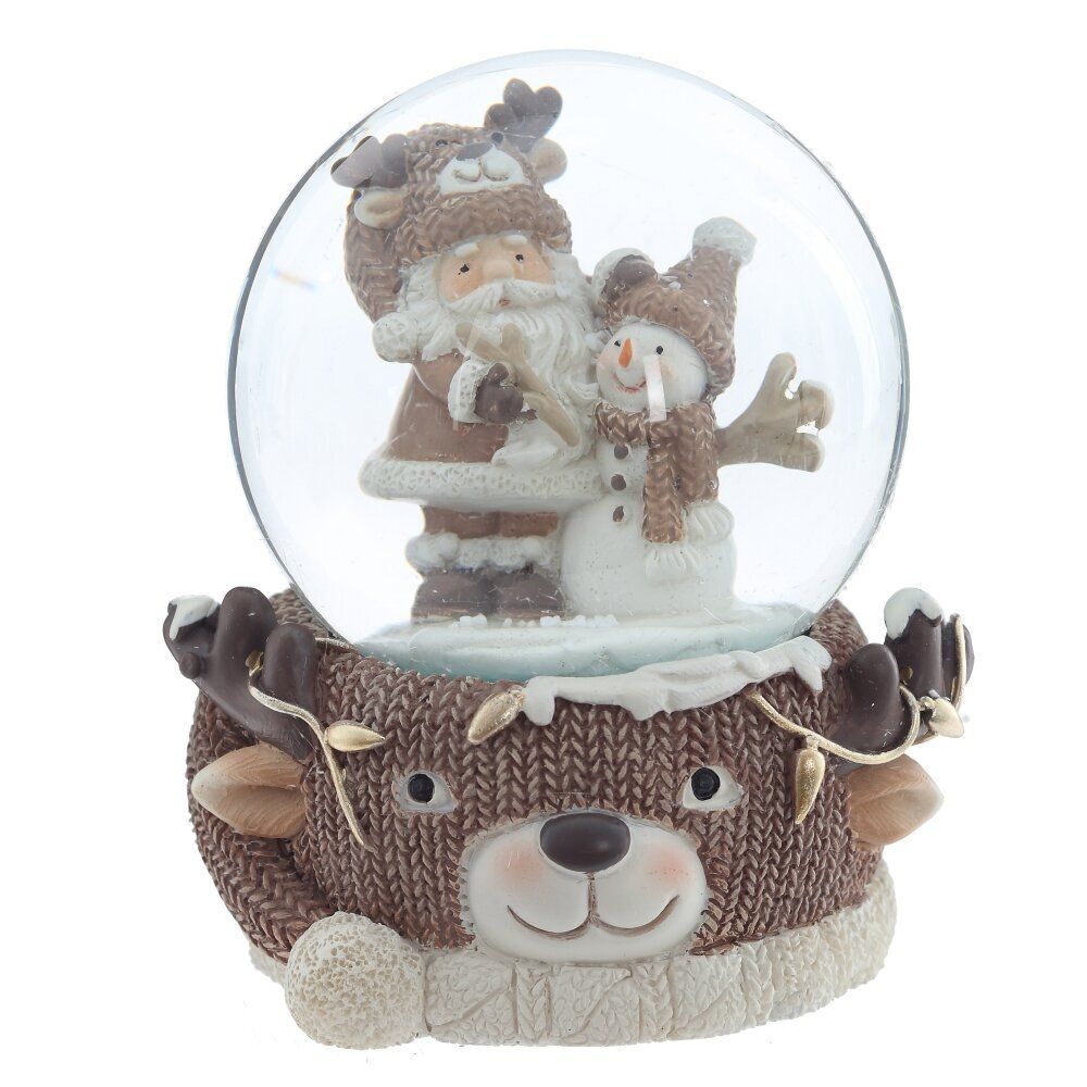 GAEM Фигурка декоративная "Дед Мороз" в стекл шаре, D 6.5 см, L7 W7 H8,5 см, 2в.
