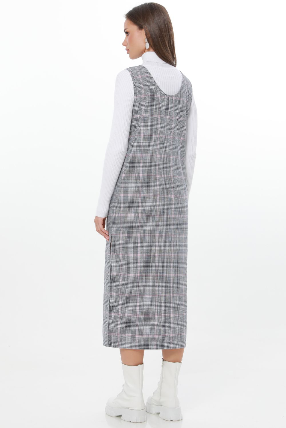 Сарафан повседневный в клетку DStrend (Акция)