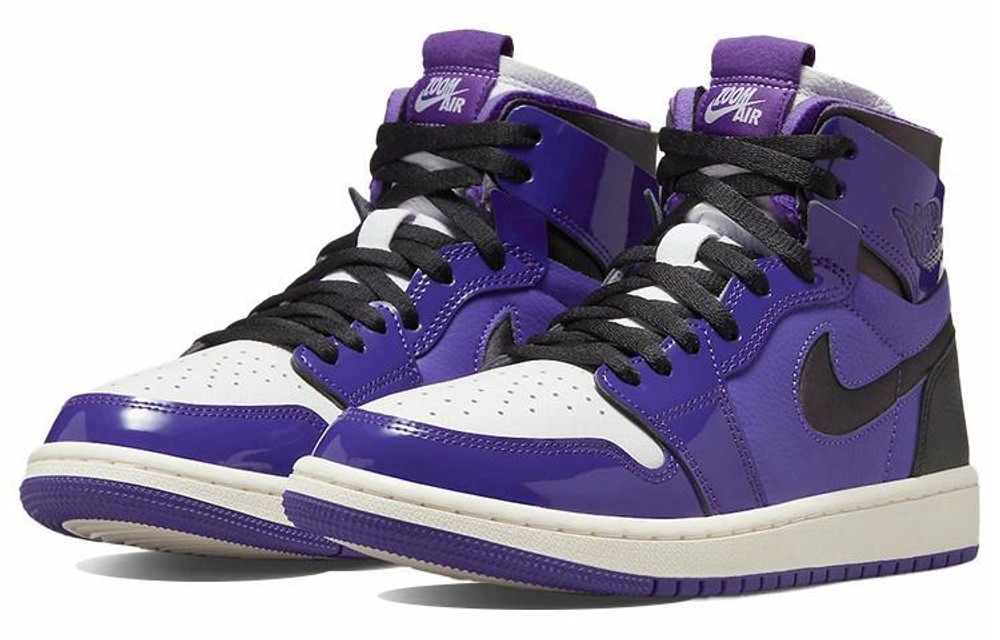 Кроссовки Jordan Air Jordan 1 High Zoom Air Cmft "Purple Patent" (Женская размерная сетка)