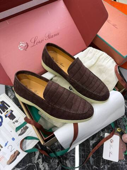 Лоферы Loro Piana кожи крокодила