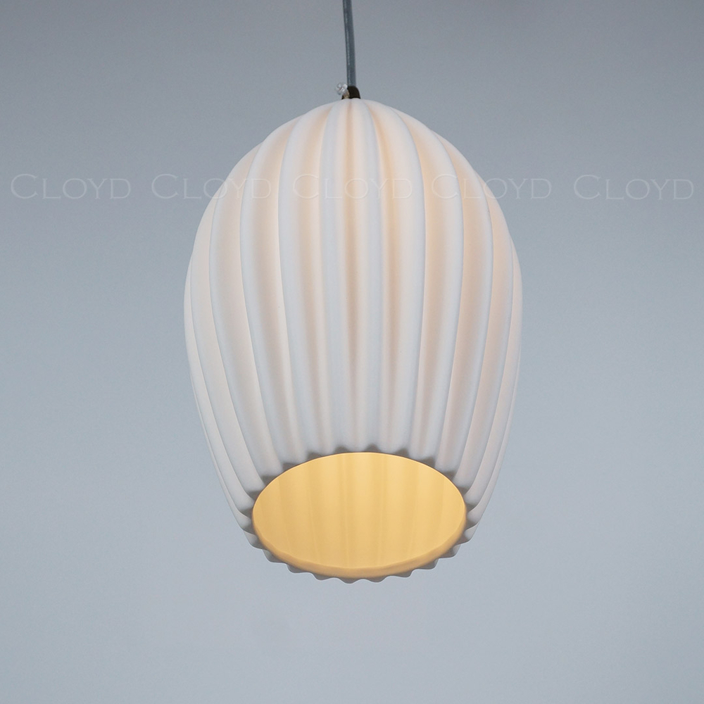 Подвесной светильник Cloyd TARUNA P1 / Ø14 см - керамика - золото (арт.11902)