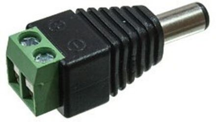 Разъем питания 5.5х2.5х14.0мм "шт" пластик на кабель, винт