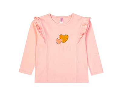 Лонгслив для девочек р. 104 персиковый M0966KL-3/6 (Такро)