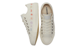 Converse Chuck Taylor All Star Flower Embroidery Anti-slip Wear Low Canvas Shoes Women's Rice White