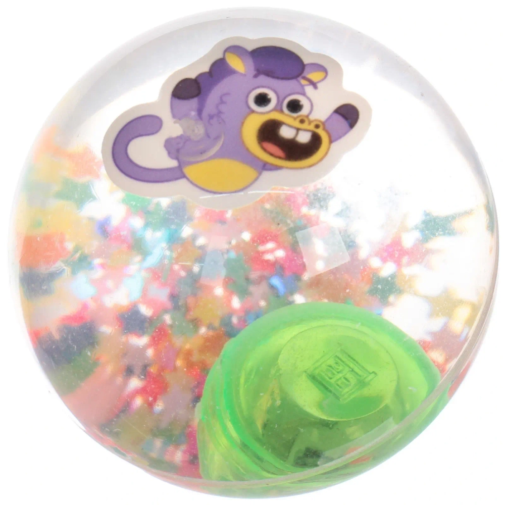 Мяч 6,5 см «Морские жители» (попрыгун с водой и подсветкой) СТИКЕР НА ВЛОЖЕНИЕ