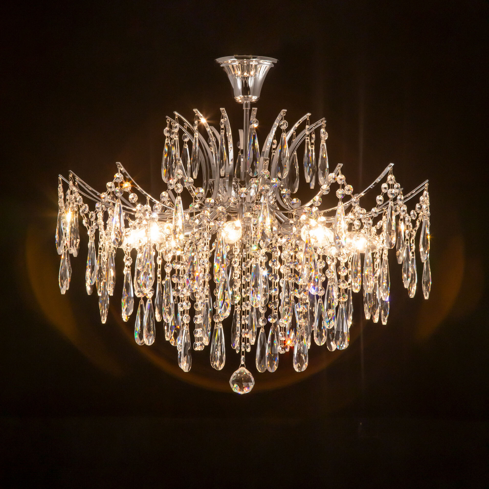 Citilux Селена CL302180 Люстра хрустальная Хром