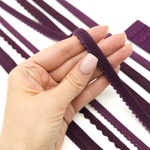 Резинка отделочная с фестончатым краем СЛИВА, 10мм