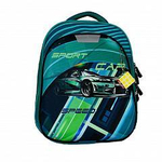 Ранец Колибри 5 с ортопед. спинкой "Тачка" 36*28*17 см. 2 отд. (Luris)