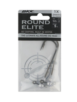 Джиг-головка для рыбалки BKK Round Elite-Stinger Eye Bait Keeper, размер крючка 10/0, вес 5г, 2 шт.