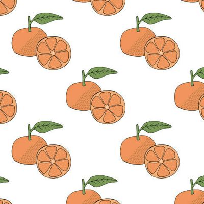 мандарины на белом фоне