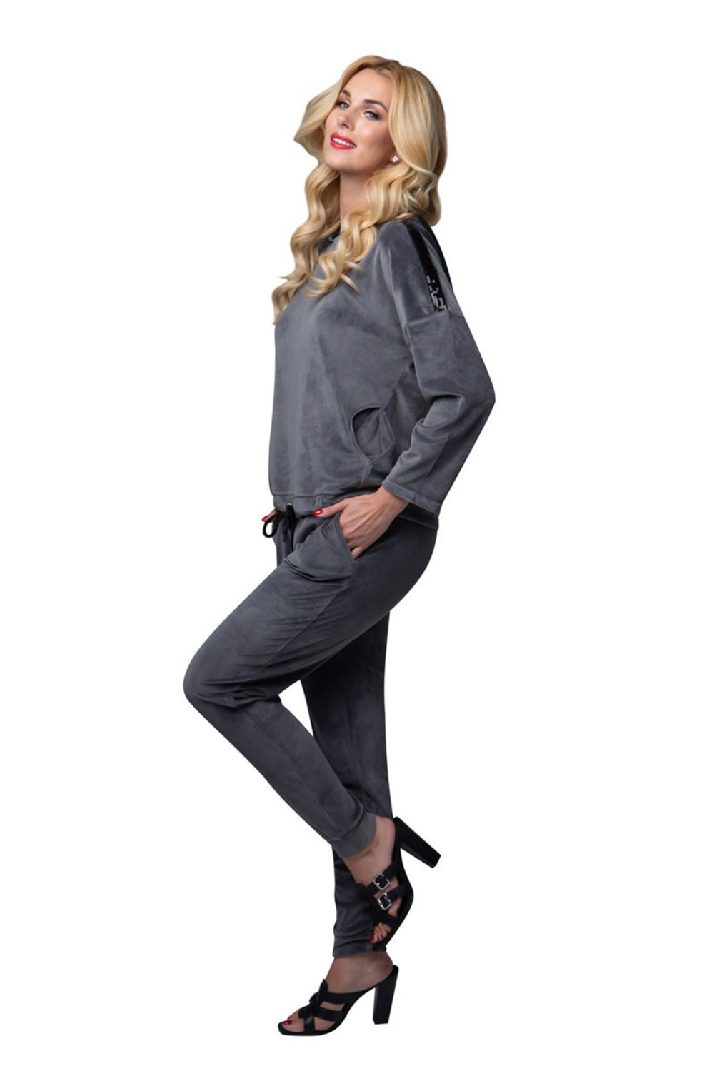 Спортивный костюм на кулиске (Размер: M) (Цвет: черный)