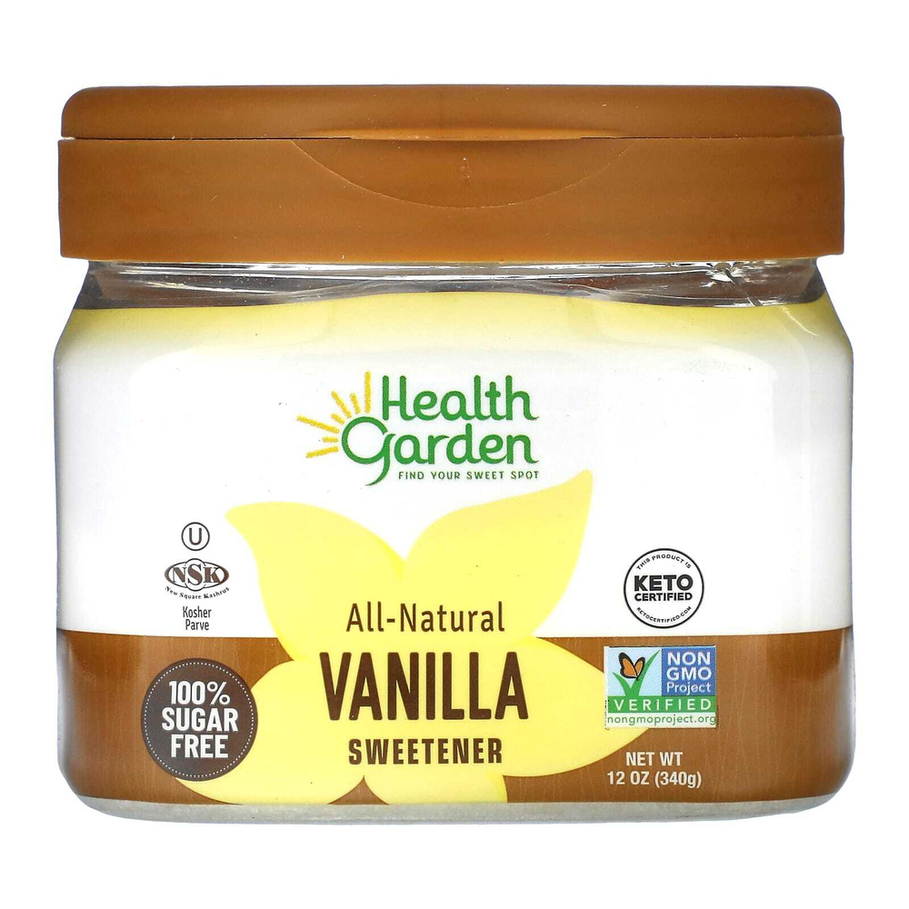 Health Garden, полностью натуральный подсластитель с ванилью, 340 г (12 унций)