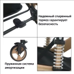 Детская коляска Luxmom 518 3в1 (серый)