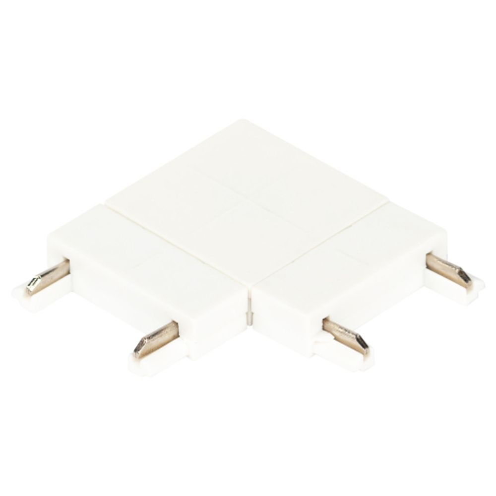 Коннектор питания ЭРА TRM-S5-CC WH для магнитного шинопровода угловой белый для системы S5 | Магнитный шинопровод и аксессуары