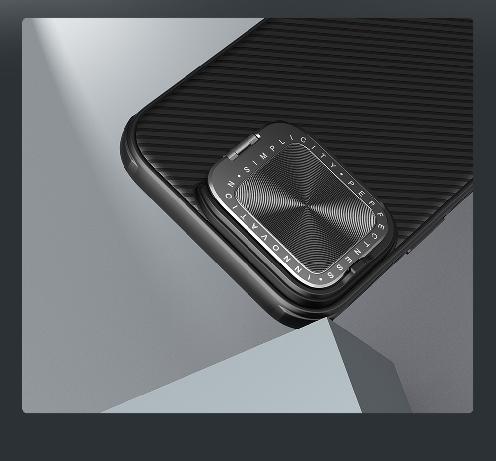 Чехол с металлической откидной крышкой для камеры от Nillkin на смартфон iPhone 16 Pro Max, серия CamShield Prop Case