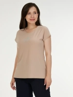 Футболка топ со стразами