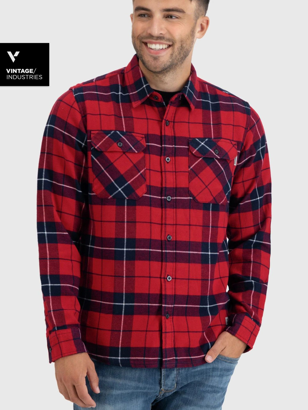 Vintage Ind. Рубашка фланелевая SEM