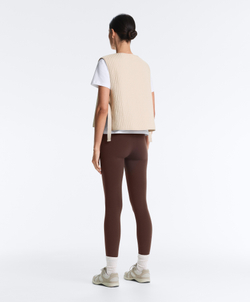 OYSHO Тонкий стеганый нейлоновый жилет, светло-бежевый