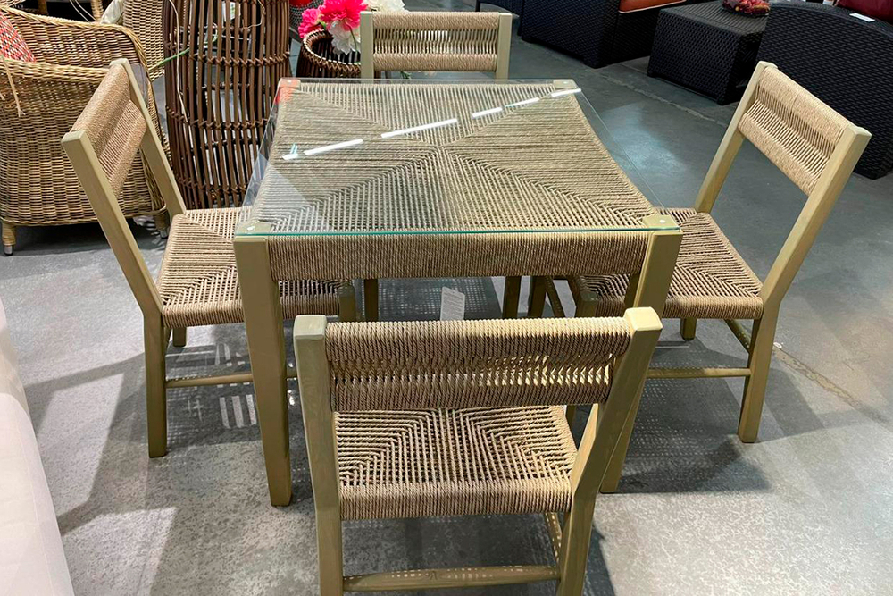 Комплект плетеной мебели MOKKA БАЛИ / BALI обеденный на 4 персоны