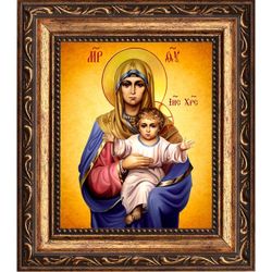 Объятия Отча (Уссурийская). Икона Богородицы на холсте.