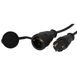 Удлинитель силовой ЭРА GREEN LINE FR-KG-10m-3x2,5-IP44 на рамке 1 гнездо с крышкой с заземлением 10м КГ 3x2.5мм2 IP44 | Силовые удлинители