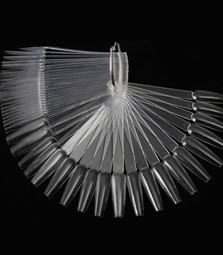 Палитра Веер для лаков на металлическом кольце форма Балерина цвет Прозрачный, 50шт