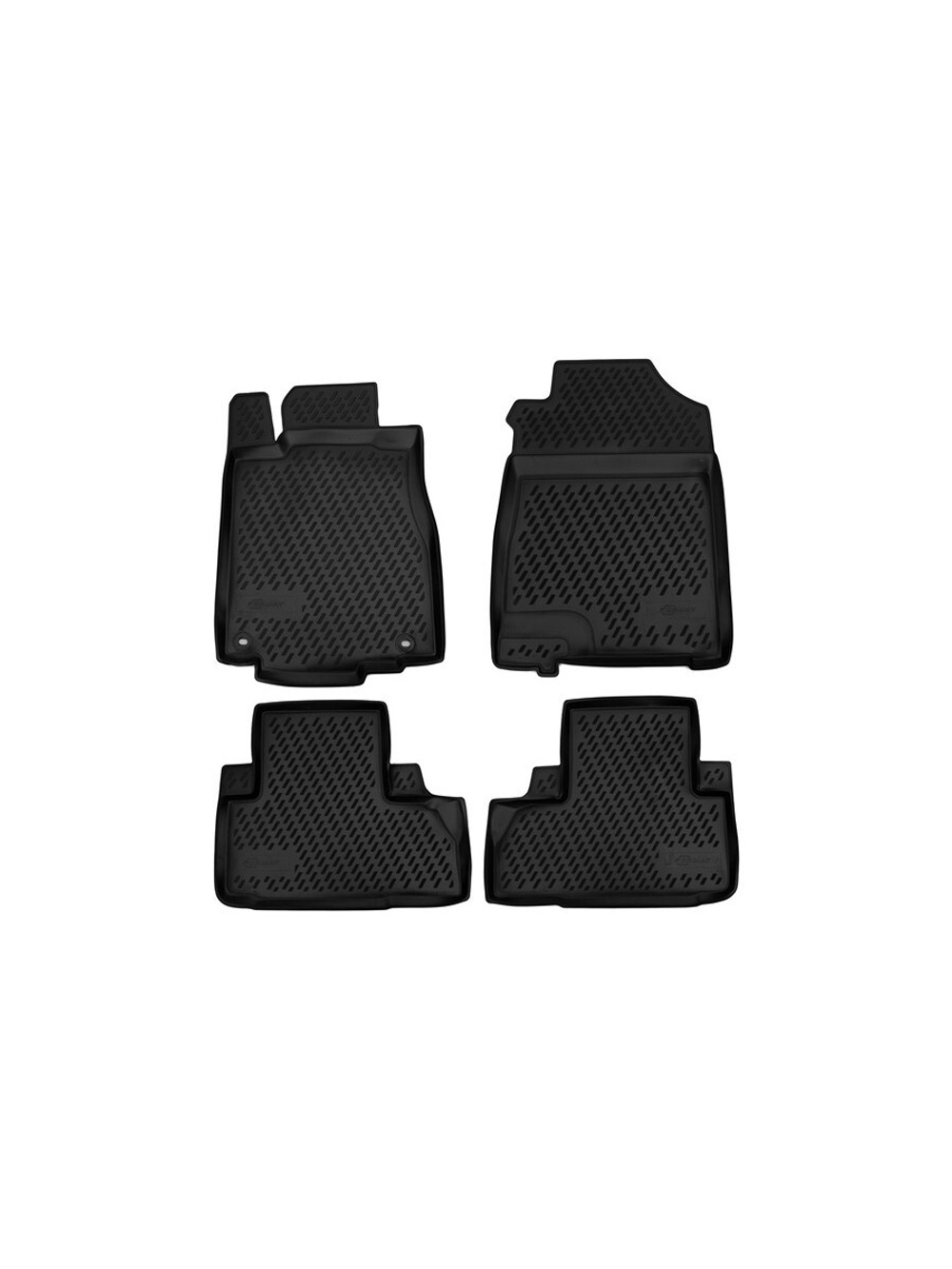 Коврики в салон для HONDA CR-V (IV, IVr), 2011-2018, 4 шт. (Повышенная устойчивость, повышенная износостойкость) FORMAT.CARHND00013