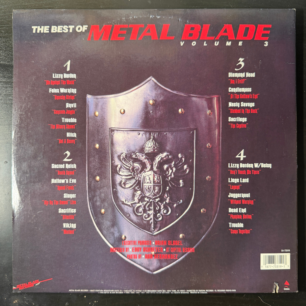 The Best Of Metal Blade Volume 3 2LP (Канада 1988г.)