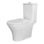 Унитаз-компакт Azario Amadeo 375х650х830 безободковый, слив "Торнадо", с быстросъемным сиденьем "Микролифт" (AZ-2801-S)