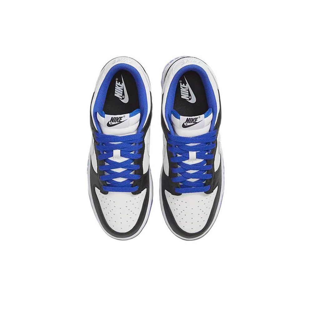 Кроссовки Nike Dunk Low White Black Game Royal