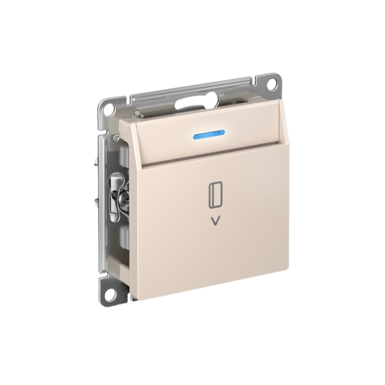 ATLASDESIGN ВЫКЛЮЧАТЕЛЬ карточный с подсветкой, 10А, без задержки отключения, механизм, БЕЖЕВЫЙ