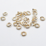 Колечки соединительные, цвет золото, размер 5*1,2 мм, цена за 3 грамма