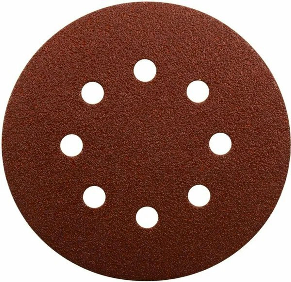 Диск шлифовальный 8 отв.коричневый D125 мм, A100, 10 шт. Makita D-54520