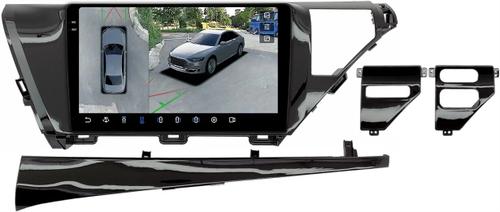 Магнитола для Toyota Camry 70 2017-2021 (без JBL) - FarCar BX1069M-360 монитор 10.36" 2K QLED на Android 13, Быстрая, CarPlay, 4G SIM-слот, 4 камеры в комплекте