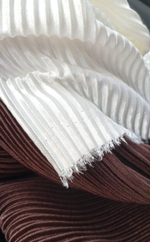 Трикотаж гофре. Цвет- Молочный