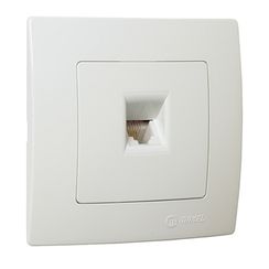 Розетка RJ11 Makel Lillium Natural белая 05092
