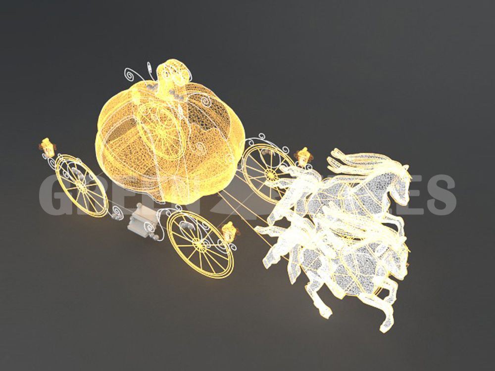 Светодиодная конструкция "Карета Золушки"