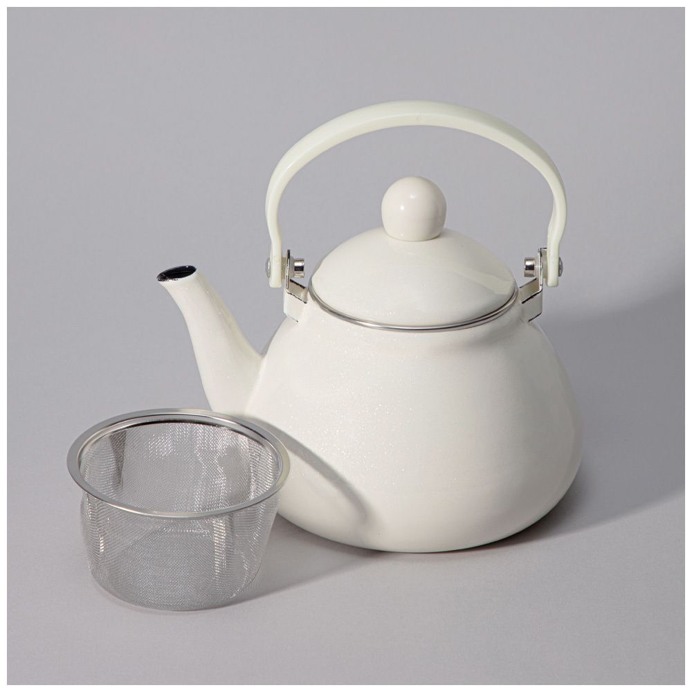 ЧАЙНИК AGNESS ЭМАЛИРОВАННЫЙ С ФИЛЬТРОМ НЖС СЕРИЯ "CHARM", 1,3Л