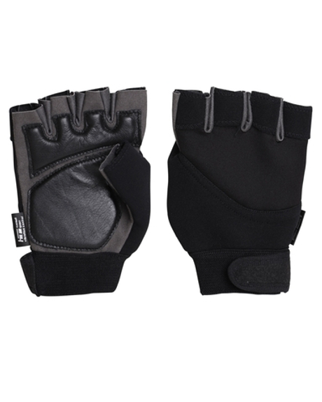 Перчатки антивибрационные "Vibro proff 002" (обрезанные пальцы, кожа,аэропрен) р.  8.9.10.