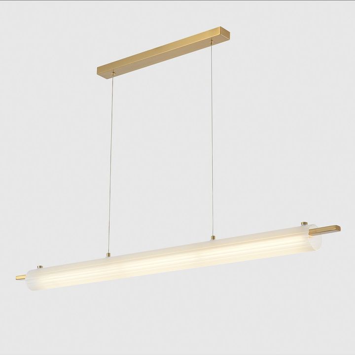 Подвесной светодиодный светильник Crystal Lux Tunnel SP40 Led Brass