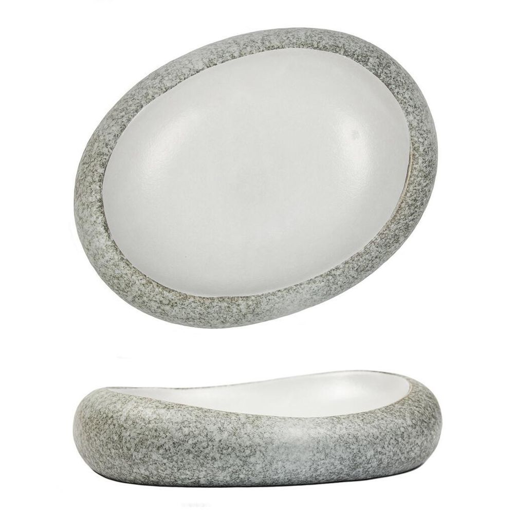 Блюдо овальное 26*20 cм h6 cм 300 мл Stone White Matt New Taiga P.L. [1]