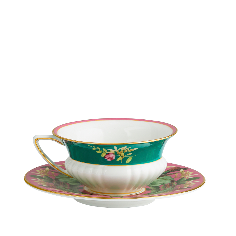 Чайная пара 140мл Wedgwood Розовый лотос